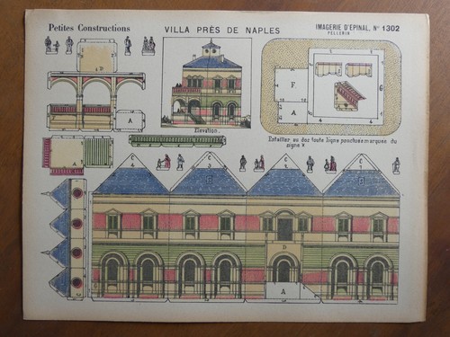 Maquette papier villa naples - maquette,