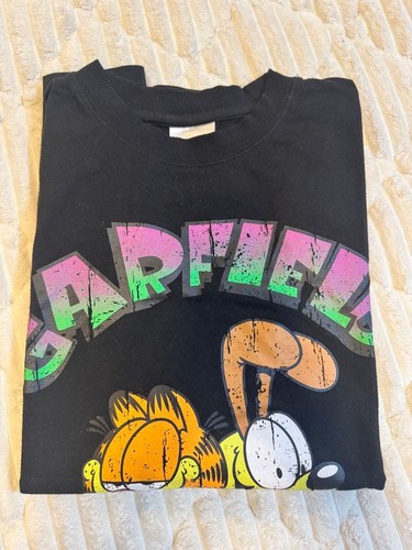 Shirt garfield vintage noir - t-shirt,