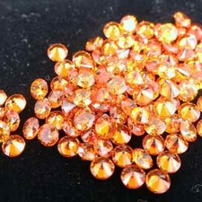 Saphir Orange Zircon Cubique