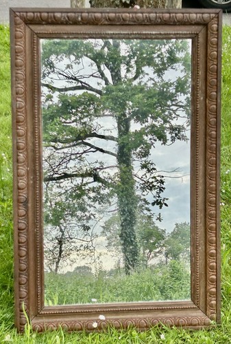 Grand miroir ancien - en, bois