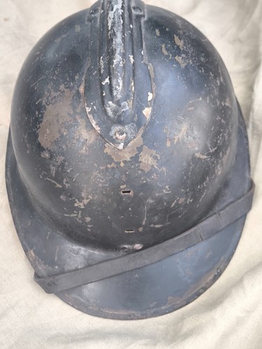 Casque kaki 1926 repeint - repeint, noir