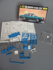 D459 Maquette Heller Réf 166 BMW 630 CS Bleu Kit à Monter Incomplet 1/43 + Boite
