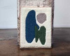 Tapisserie faite à la main - tapis encadré - accroche murale - pistolet à tou...