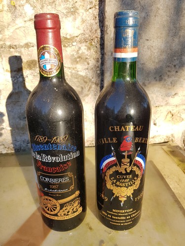 Lot bouteille ancien vin - bouteille,