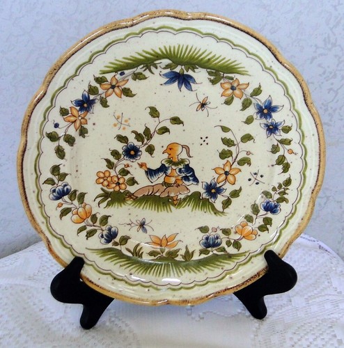 Assiette décorative faïence