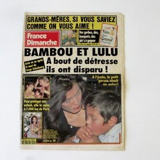 France Dimanche N°2374-1992-BAMBOU-LULU-GAINSBOURG-VARTAN-CHERYL-FONDA-BELL