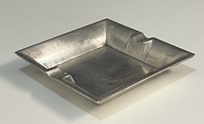 cendrier vintage métal argenté