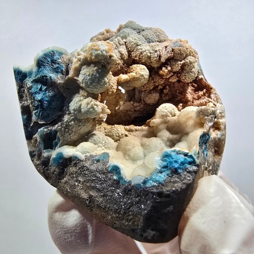 Rare shattuckite sphérique - , à