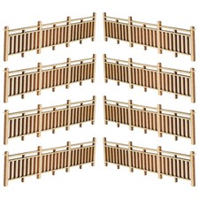  10 Pcs Garde-corps En Bois Cloture Jardin Artisanat Barrière Clôture