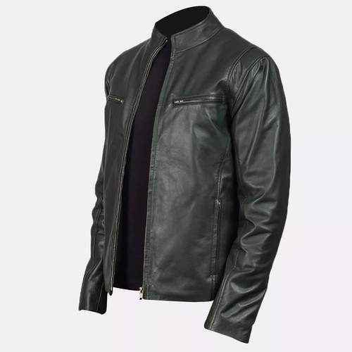 Blouson moto motard noir - , en