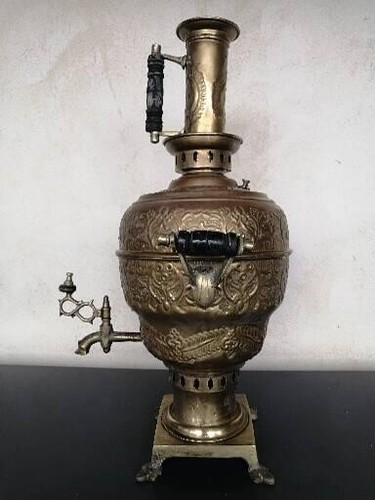Samovar cuivre repoussé - samovar,,