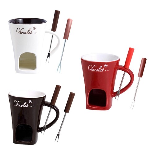 Tasse fondue chocolat - tasse,
