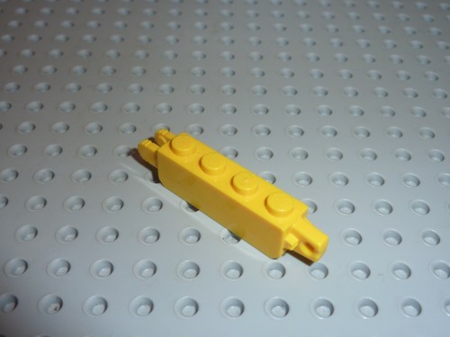 Lego yellow hinge brick 4 - yellow, 1