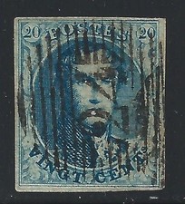 1854 Belgique - n° 7d Roi Léopold Ier en ovale D'OCCASION - Filigrane 2