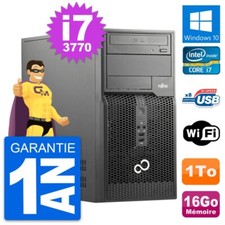 PC Tour Fujitsu Esprimo P510 MT Core i7-3770 RAM 16Go Disque 1To Windows 10 Wifi