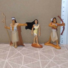 Figurine PVC vintage dessin animé DISNEY - POCAHONTAS - série de 3