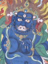 Thangka Chef-d'oeuvre de Mongolie Tibet , Vajrapani