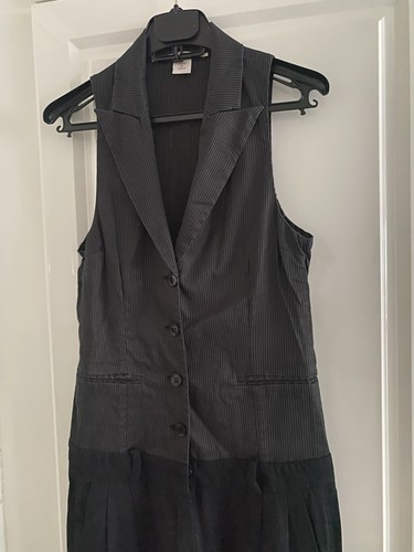 Combinaison noir sans manches - noir,