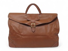 SAC DE VOYAGE A MAIN LONGCHAMP 45CM EN CUIR GRAINE GOLD LEATHER TRAVEL BAG 750€