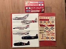 1/72 ESCI 72: DECALS AVIONS GUERRE VIETNAM F8F A-1H MIG-15 F-4J F-6F MIG-21 RARE