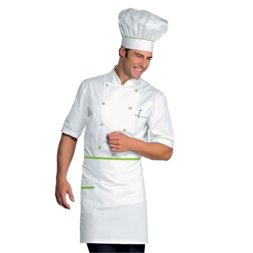 Tablier cuisine blanc et - de,