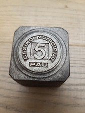 Matrice de jeton de jeu poker cartes casino  municipal PAU