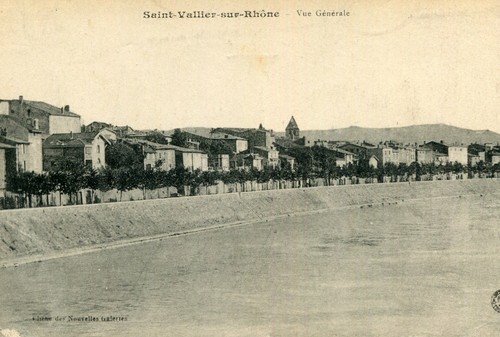 Carte saint vallier - vallier, rhone