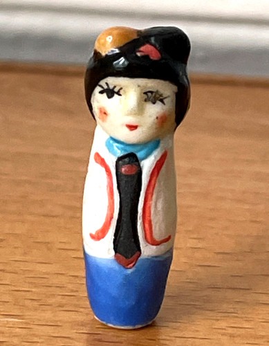 Fève poupée kokéshi kimono - kokéshi,