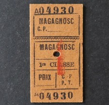 Ancien ticket transport billet