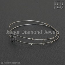 Naturel Diamant Pavé 925 Argent Sterling Femme Cadeau Bijoux Boucle D'Oreilles