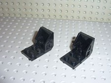2 x LEGO Black Bracket 4598 / Set 6958/6954/6770/6348/1704/6989/6949/6925/6115..
