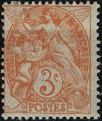 France 1900 type blanc - blanc, n°