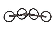 Ancien mors de bride cheval royal anglais rare en fer massif solide ancien vi...