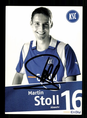 Martin stoll autograph card - stoll,