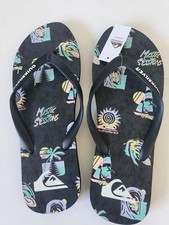 QUIKSILVER Tongs noir talon plat MOLOKAI ISLE réf AQYL101186 Taille 45