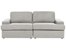 Canapé 3 Places en Tissu Gris