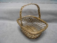 Panier Vintage en métal doré