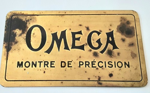 Plaque vitrine montre omega - plaque,