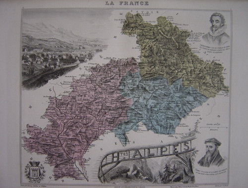 Carte géographique 1883 - carte, de