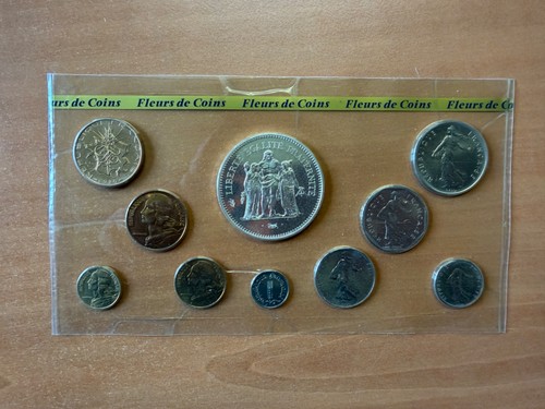 Coffret francs fleur - francs, coins