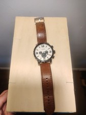 Montre Fossil JR1390  JR 1390 Bracelet Cuir Marron Pile À Changer