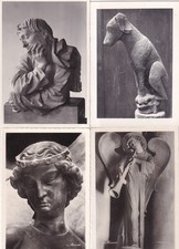 Lot de 4 cartes postales card