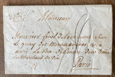 -=-  Lettre de BAYEUX pour PARIS / 1763 / Adresse originale / Cachet Cire Rouge