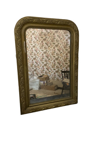 Ancien miroir stuck platre - platre, de