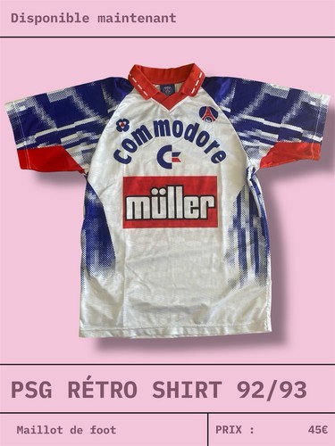 Maillot rétro psg - psg, héritage