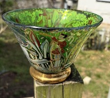 Spanish Enamel Glass Bowl