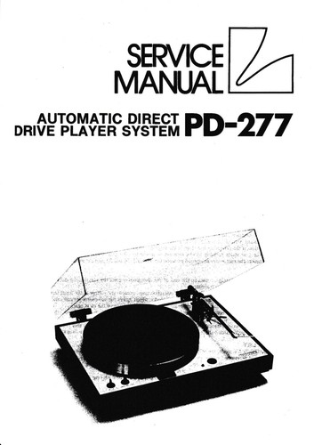 Manuel service pour luxman - manuel,