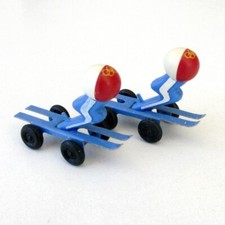 SCHUSS - SHUSS -2 pièces mascotte officiel des J.O Grenoble 68 Très rare