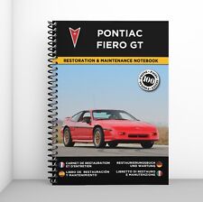 PONTIAC FIERO GT : Cahier de Restauration - Personnalisation gratuite !