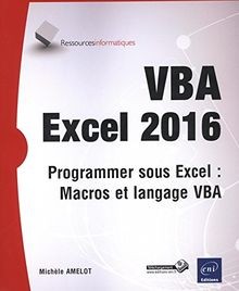 Vba excel 2016 programmer - excel,